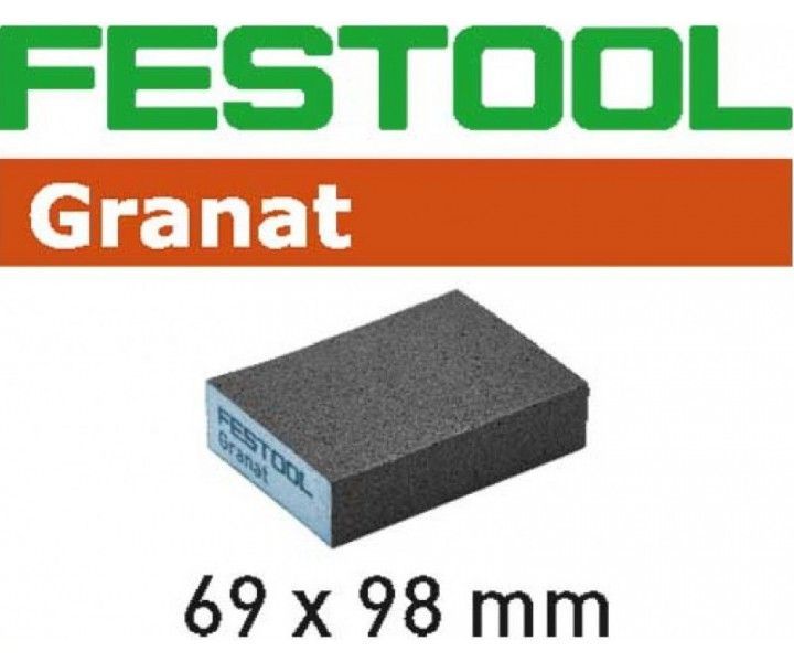 Фото Губка шлифовальная Festool Granat 220, компл. из 6 шт. 69x98x26 220 GR/6 в интернет-магазине ToolHaus.ru